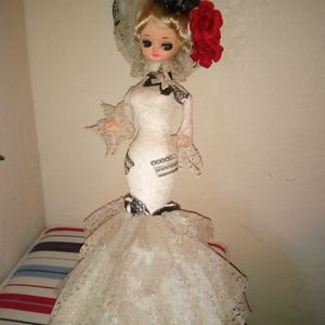 A vintage doll